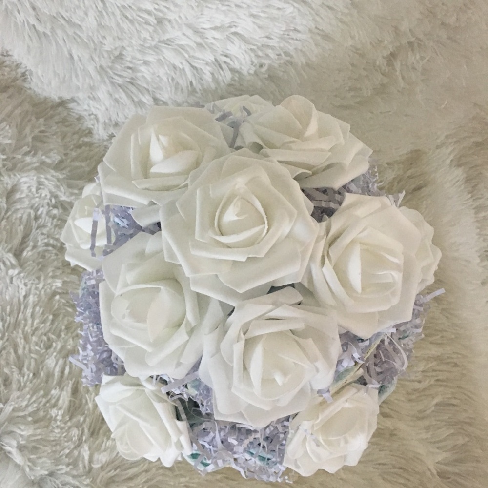 Flower diaper cake